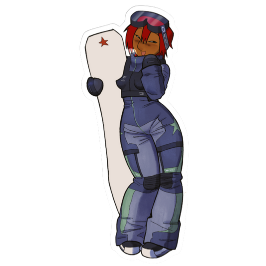 Snowboard Kate Sticker