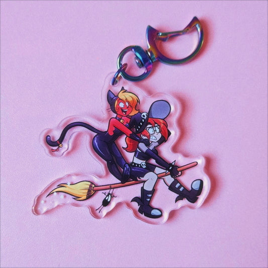 Cassandra and Veronica Broom Ride Chain