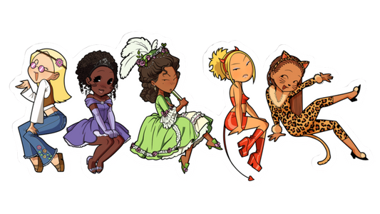 Dolls Group Costume Sticker
