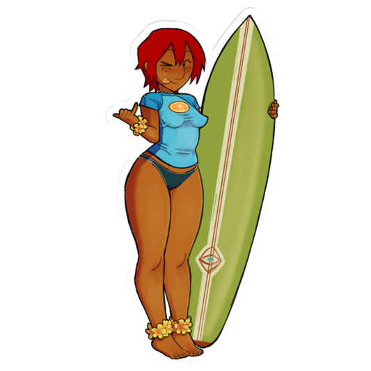 Surfboard Kate Sticker